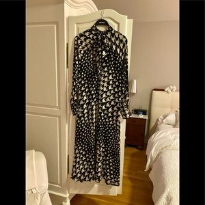H&M Patterned Midi Dress